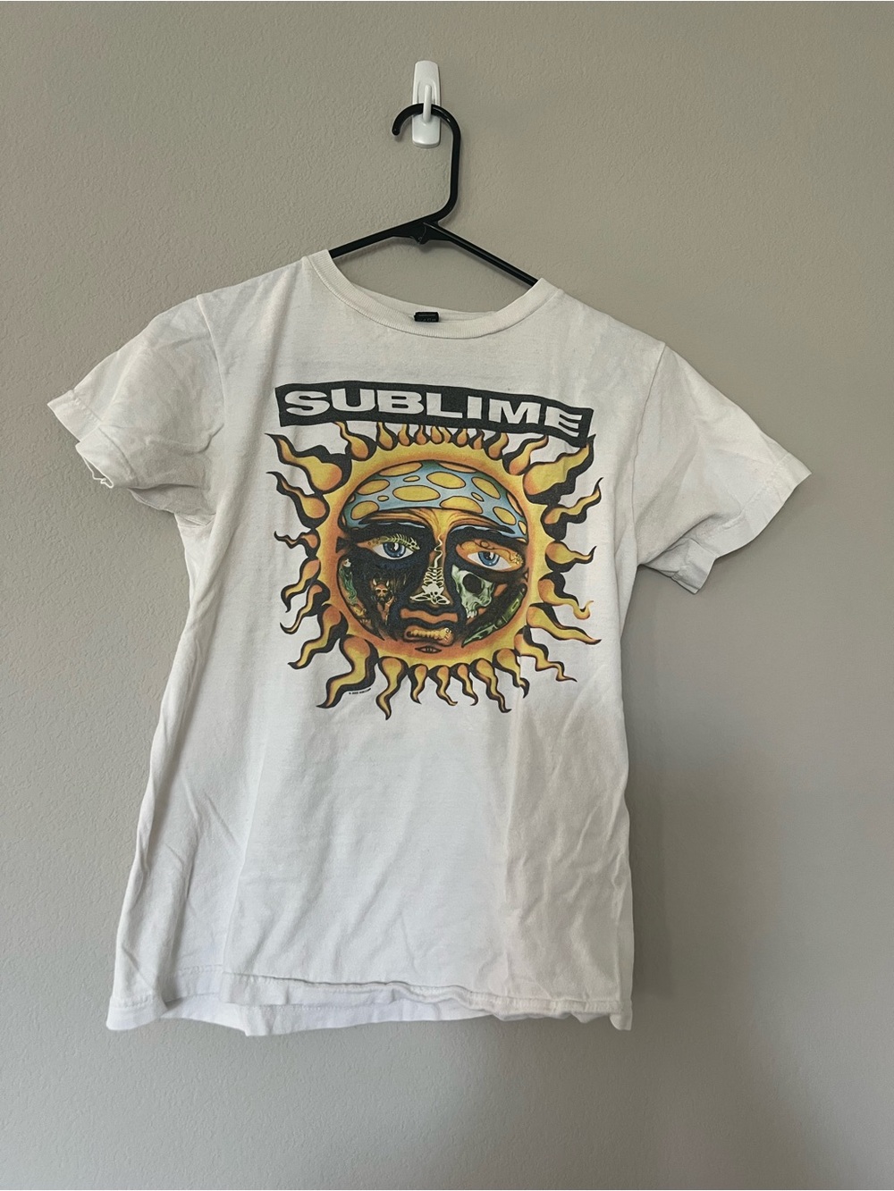Sublime Sun Graphic Tee - White with Yellow Sun